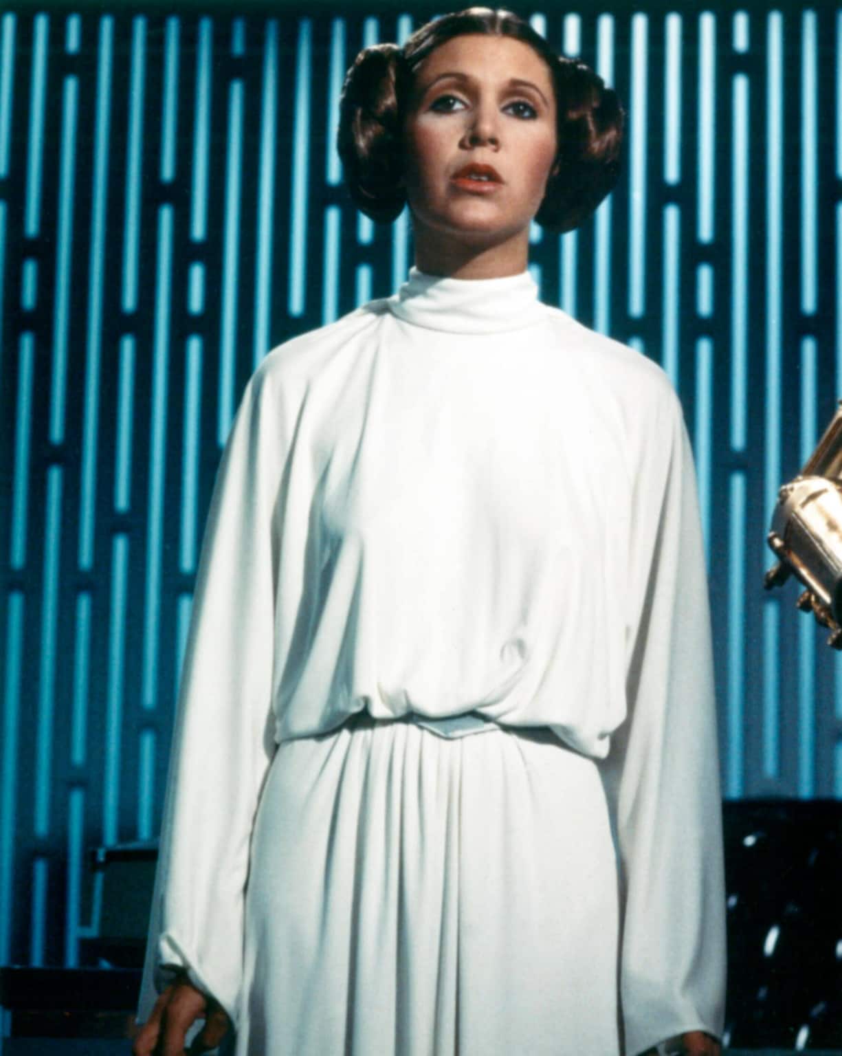 STAR WARS: EPISODE IV-A NEW HOPE, Carrie Fisher aka Leia, 1977.