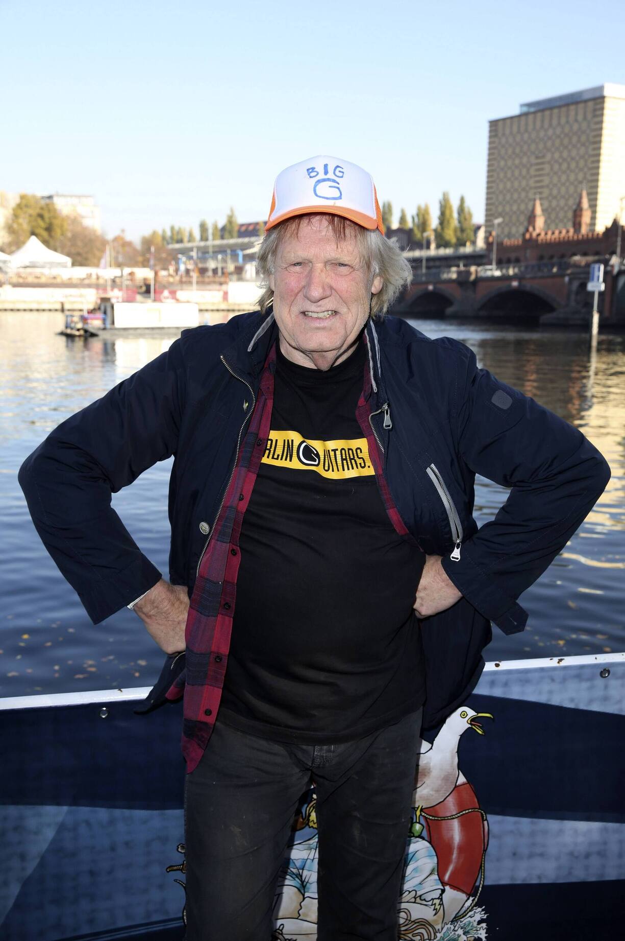 Gunter Gabriel beim Fototermin zur HISTORY-Eigenproduktion Käpt n Kasi - Auf hoher Spree auf der MS Rhein. Berlin, 03.11.2015 Foto:xS.xGabschx/xFuturexImageGunter Gabriel the Photo call to History Own production Käpt n Kasi on high Spree on the MS Rhine Berlin 03 11 2015 Photo XS xGabschx xFuturexImage