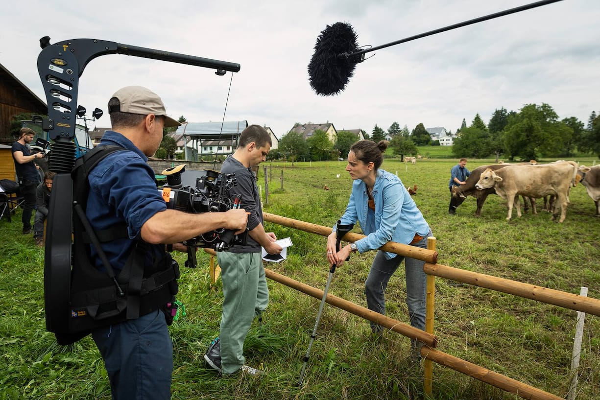 Am Set der 3. Staffel «Neumatt».