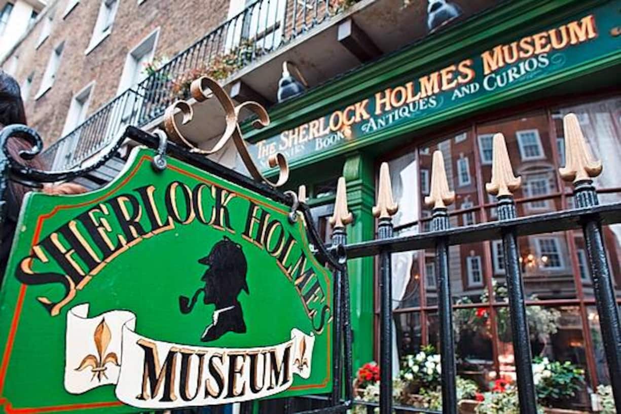 Das Sherlock Holmes Museum in der Baker Street, am 12. MÃ¤rz 2010, in London, Grossbritannien.