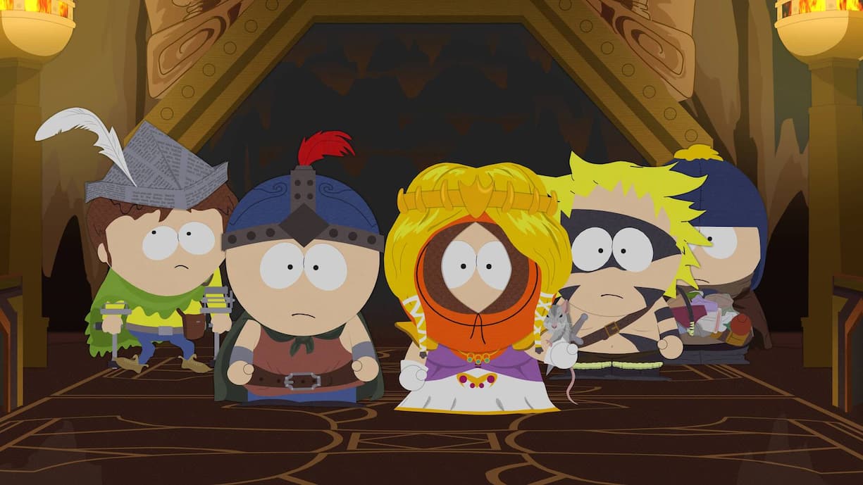 South Park, von links: Jimmy Valmer, Stan Marsh, Kenny McCormick, Tweek Tweak, Craig Tucker