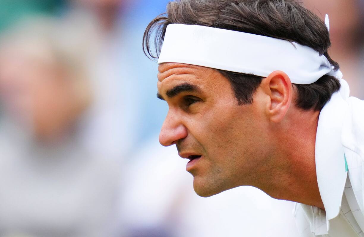 Roger Federer im Viertelfinale von Wimbledon, Tennis 
