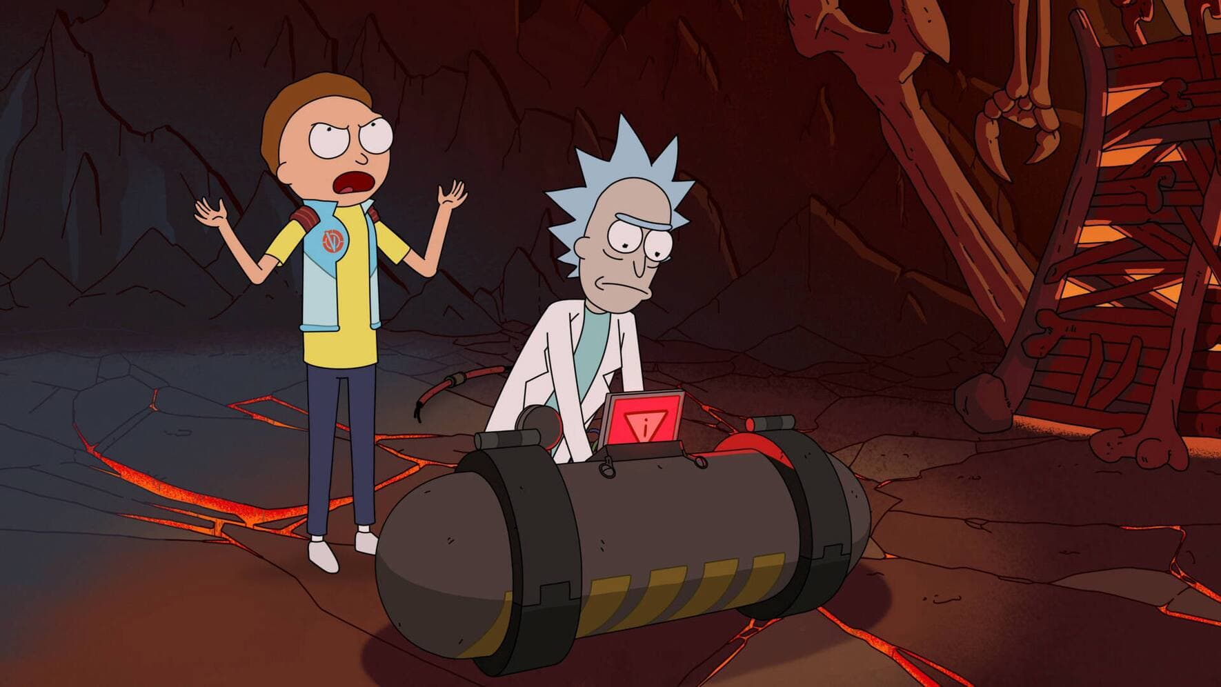 Rick und Morty, von links: Morty Smith, Rick Sanchez