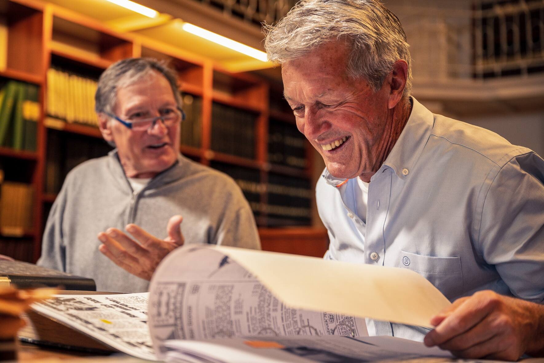 Franz Klammer und Bernhard Russi.