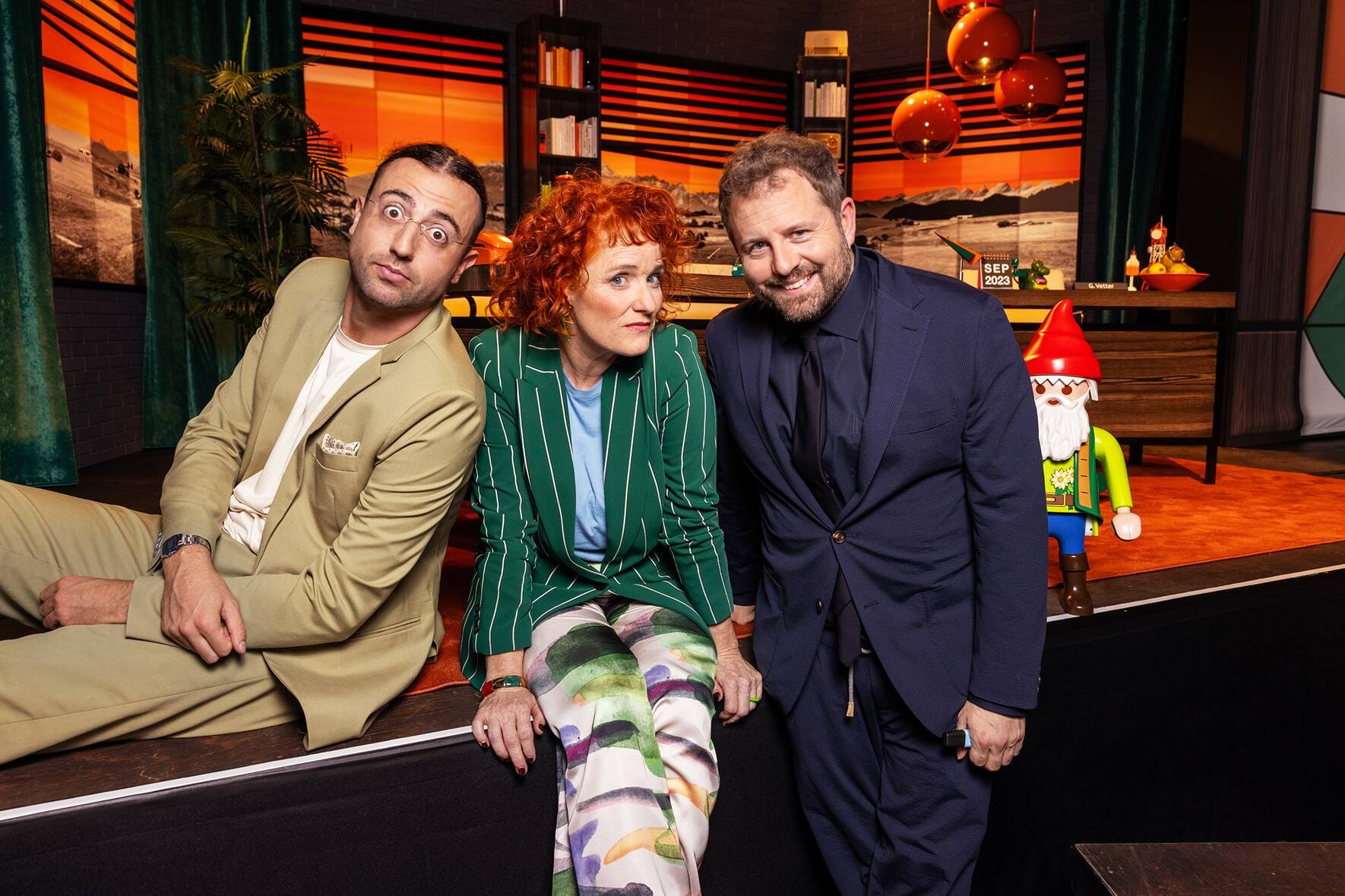 Sven Ivanić (M.) mit Fabienne Hadorn und Gabriel Vetter.