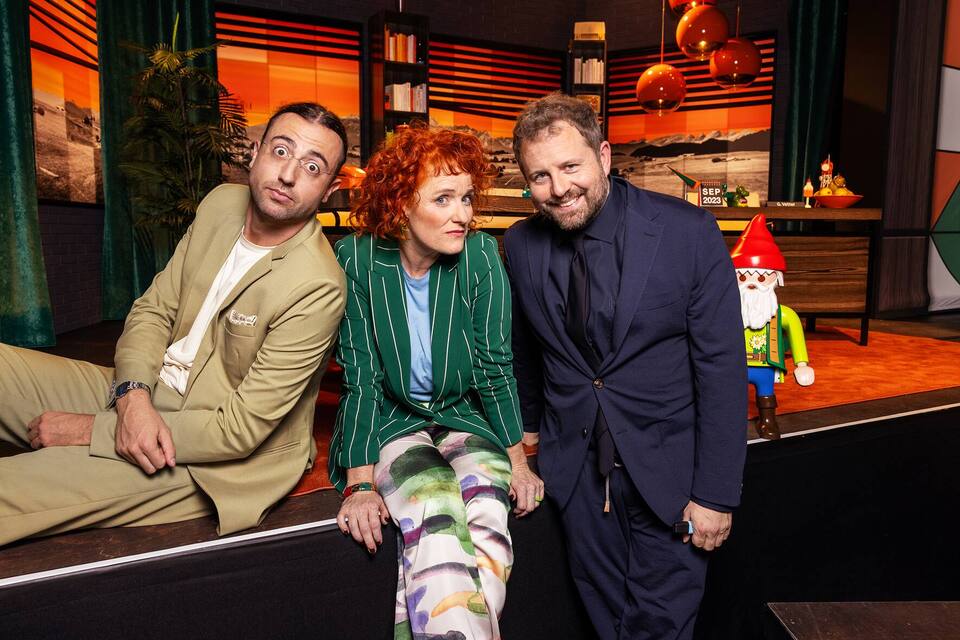 Sven Ivanić (M.) mit Fabienne Hadorn und Gabriel Vetter.